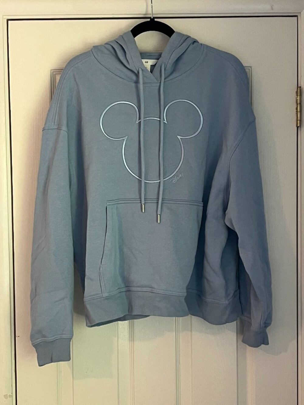 H&M Disney Collection Light Blue Mickey Mouse Sweatshirt